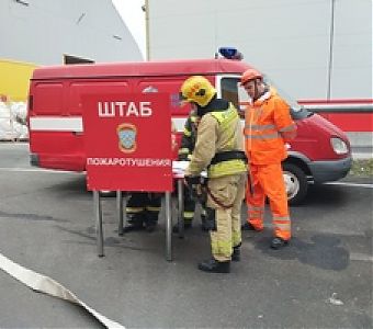 О проведении пожарно-тактических учений на территории завода