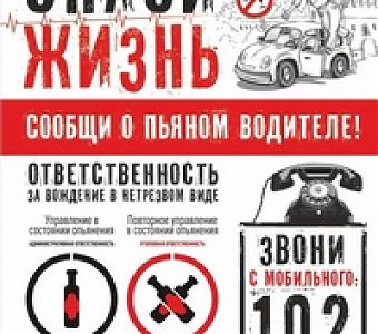 Нетрезвому водителю нет места на дороге!